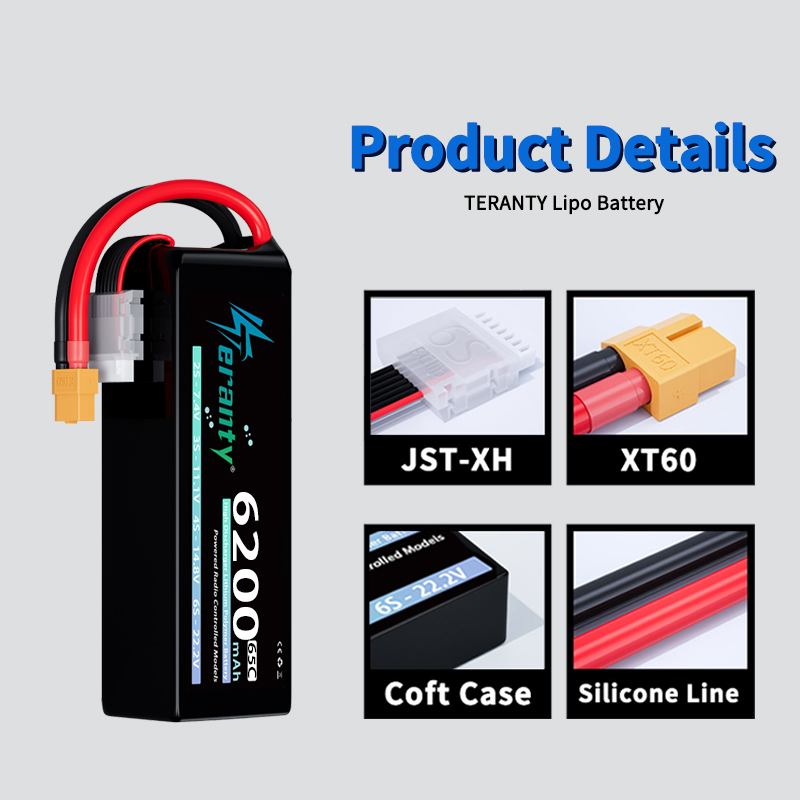 Bateria Lipo TERANTY 6S 6200mA - Drone Racing Battery avaliação e preço