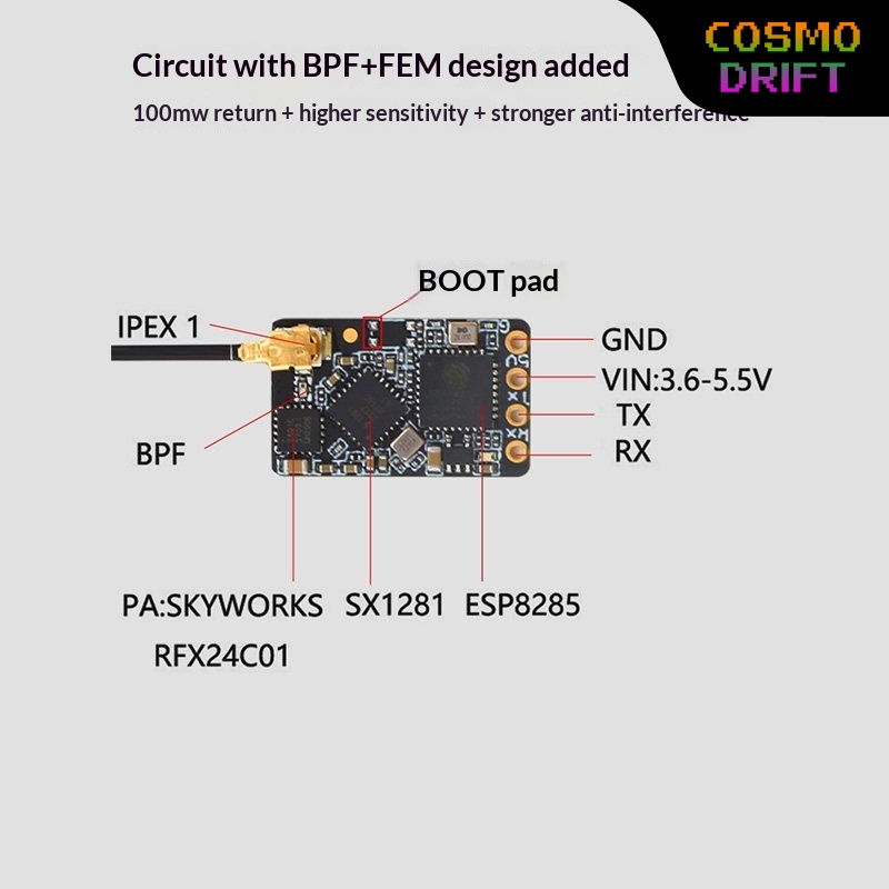 Receptor Hot BAYCK Expresslrs  - Drone Racing Receiver avaliação e preço